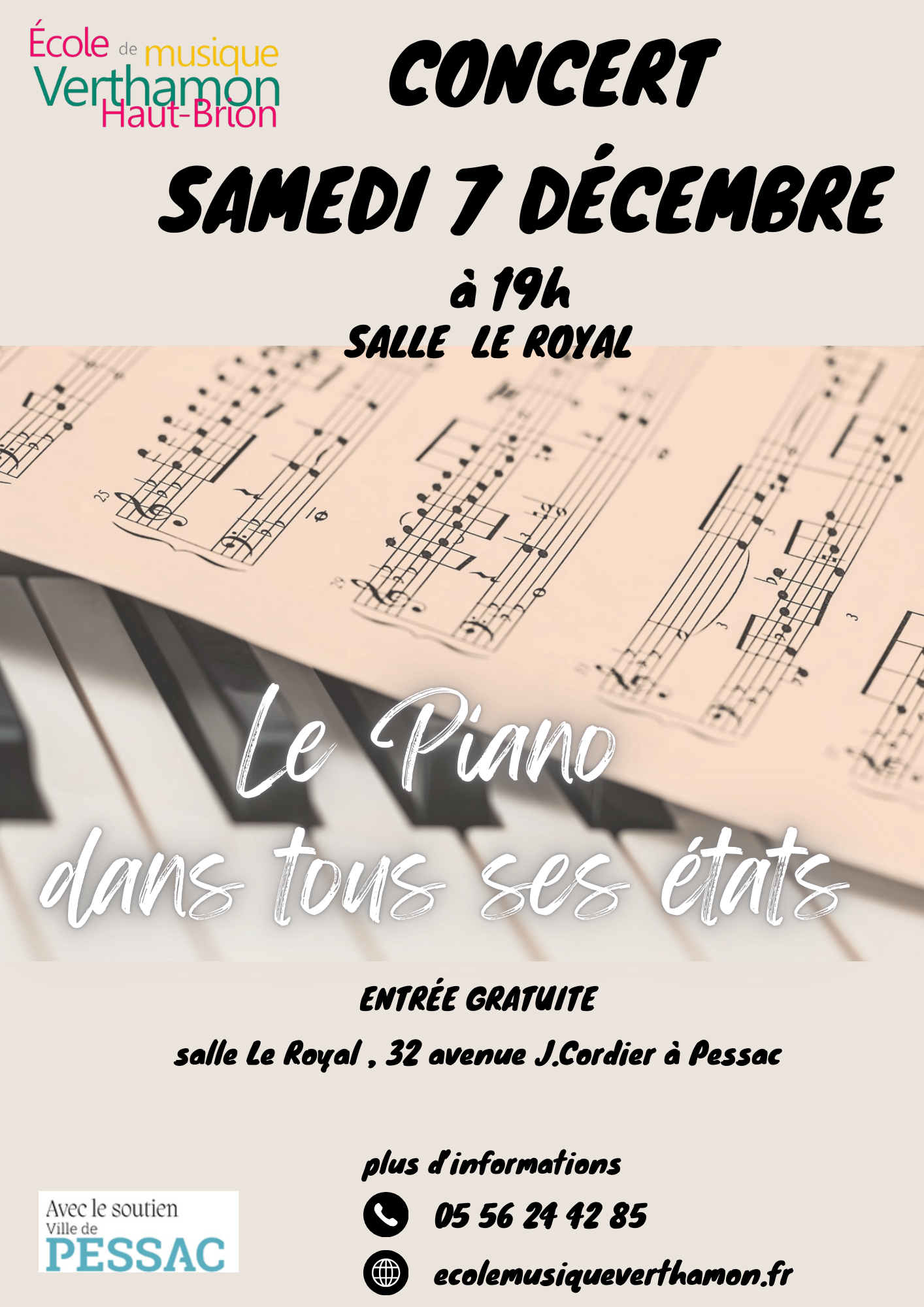 Concert le piano dans tous ses états